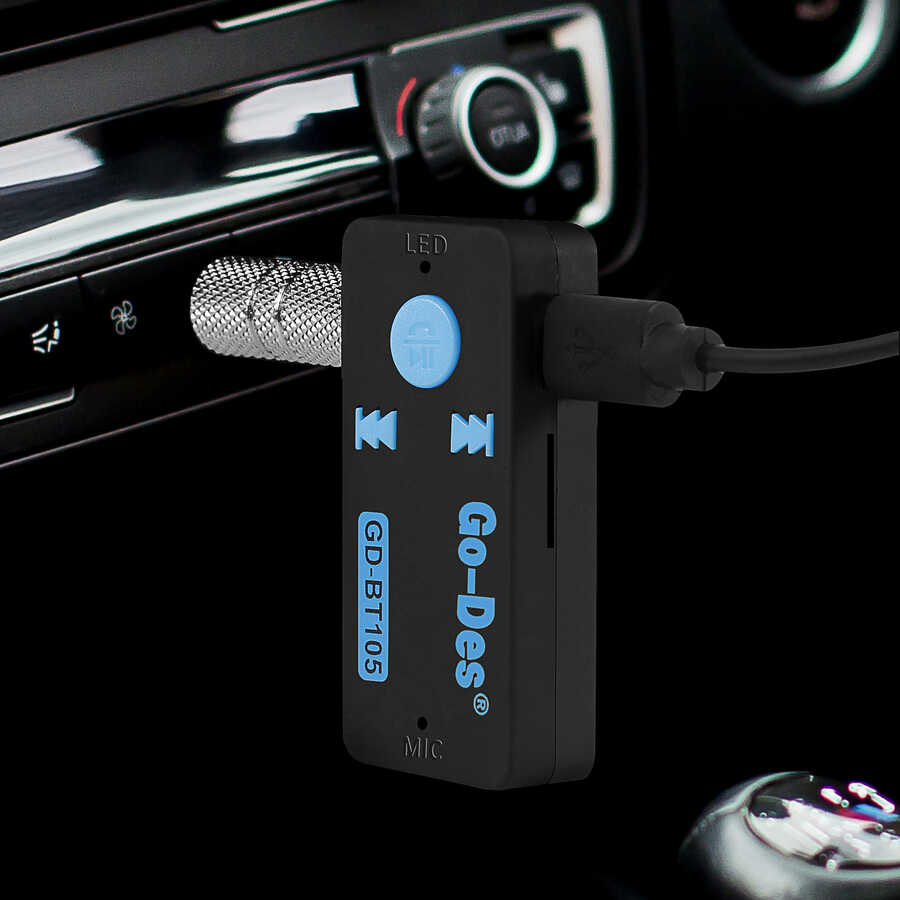 Go Des GD-BT105 Kablosuz Ses Alıcı Bluetooth Adaptör - 3 Go Des GD-BT105 Kablosuz Ses Alıcı Bluetooth Adaptör - 3